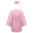 thumbnail image 5 of Girls Boys Graduation Cap and Gown with 2026 Tassel and Gold Stole Pink Cap and Gown for Kindergarten Graduation Dress Outfit, 5 of 9