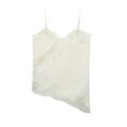 thumbnail image 4 of Women Inner Tank Tops Sleeveless Lace Trim Vest Camisole Shirts White S, 4 of 4