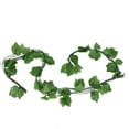 thumbnail image 2 of Simulation Grape Leaves Rattan Resuable Artificial Green Plant Vine Leaves for Ceiling Garden Swing Decorative, 2 of 7