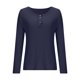 thumbnail image 5 of Heisall Womens Casual T-Shirts Long Sleeve Button-Up V-Neck Solid Color 2025 New Arrival Fashion Casual Tops, 5 of 7