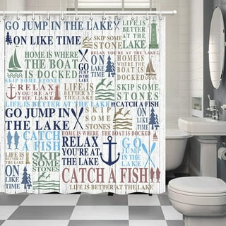 Life Is Better At The Lake Shower Curtain