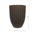 thumbnail image 3 of Ecobo 21.3" Tall, Eco-Friendly Round Pot Planter, Cocoa Indoor/Outdoor use, Durable, Versatile & Lightweight, Designed by Brazilian Artisans, Contemporary All-Weather Design – Brown, 3 of 3