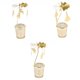 thumbnail image 1 of 3pcs Romantic Rotating Candle Holder Stand Tealight Candlestick BLESIY Portavelas giratorio, 1 of 8