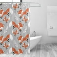 thumbnail image 2 of FREEAMG Fox Shower Curtain Waterproof Fabric Bath Curtain with Hooks for Bathtub Bathroom Decor, 60 x 72 Inch, 2 of 6