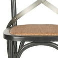thumbnail image 5 of SAFAVIEH Eleanor X-Back Rustic Bistro Bar Stool with Footrest, Distressed Hickory, 5 of 6