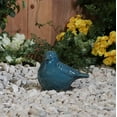 thumbnail image 2 of Sagebrook Home Ceramic 8" Bird Figurine, Teal, 2 of 5
