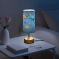 thumbnail image 6 of Touch Control Table Lamp with LED Bulb Bedside Lamp for Bedroom Living Room Parrots and Dolphins Pattern, 6 of 8