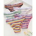thumbnail image 6 of FINETOO 5 Pack Cotton Underwear for Women Cheeky High Cut Breathable Hipster Bikini Panties Pack S-XL, 6 of 6