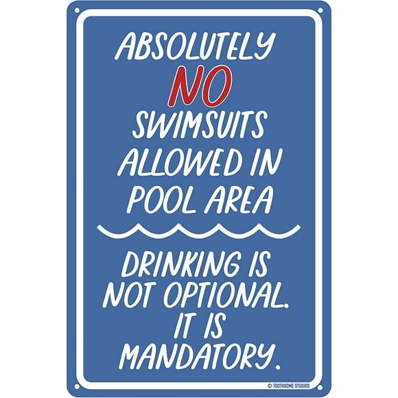 Funny Pool Signs