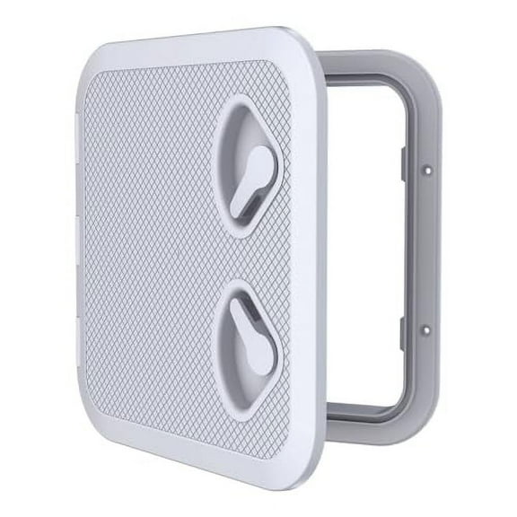 Seaflo Marine Boat Deck Access Hatch & Lid 14-3/4" x 14-1/2", White, 370mm x 375mm