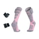 thumbnail image 2 of Calcetines térmicos con calefacción y nanocompuesto para botas, calcetines eléctricos hasta la , calcetines de esquí, tejido elástico mejorado rosa, 2 of 8
