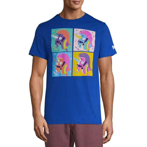 Fortnite Men S Fortnite Llama Rainbow Smash Grid Graphic T Shirt