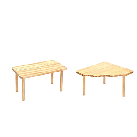 Hamster Platform Hamster Cage Accessories 2 Pcs Wooden Hamster Stand and Table Hamster Cage Platform Modular Platforms for Dwarf Hamsters Gerbils Mice Degus Small Pets