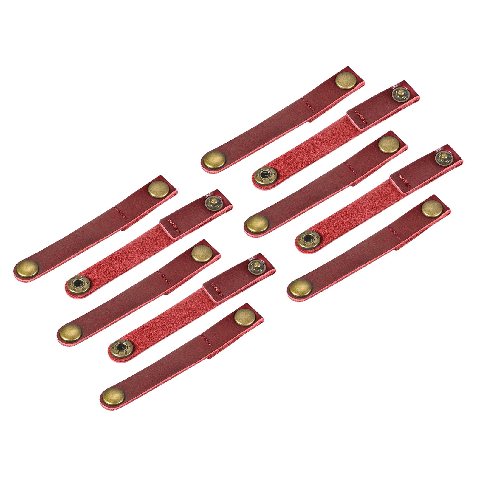 Leather Cable Tie Leather Cord Organizer 90x12mm Cable Straps Cable