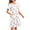 White#01, variant on Cxenplz Nightgowns for Women Casual Print Zipper Robes Short Sleeve Lounge Bathrobe Lightweight House Coat with Pockets S-XXL