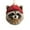 Raccoon, variant on Cozy Woodland Animal Christmas Ornaments, 1 Pc Handmade Plush Forest Animal Ornament Set with Red Knit Hats and Golden Bows, Rustic Christmas Tree Decorations for Animal Lovers, 3.2",Rabbit