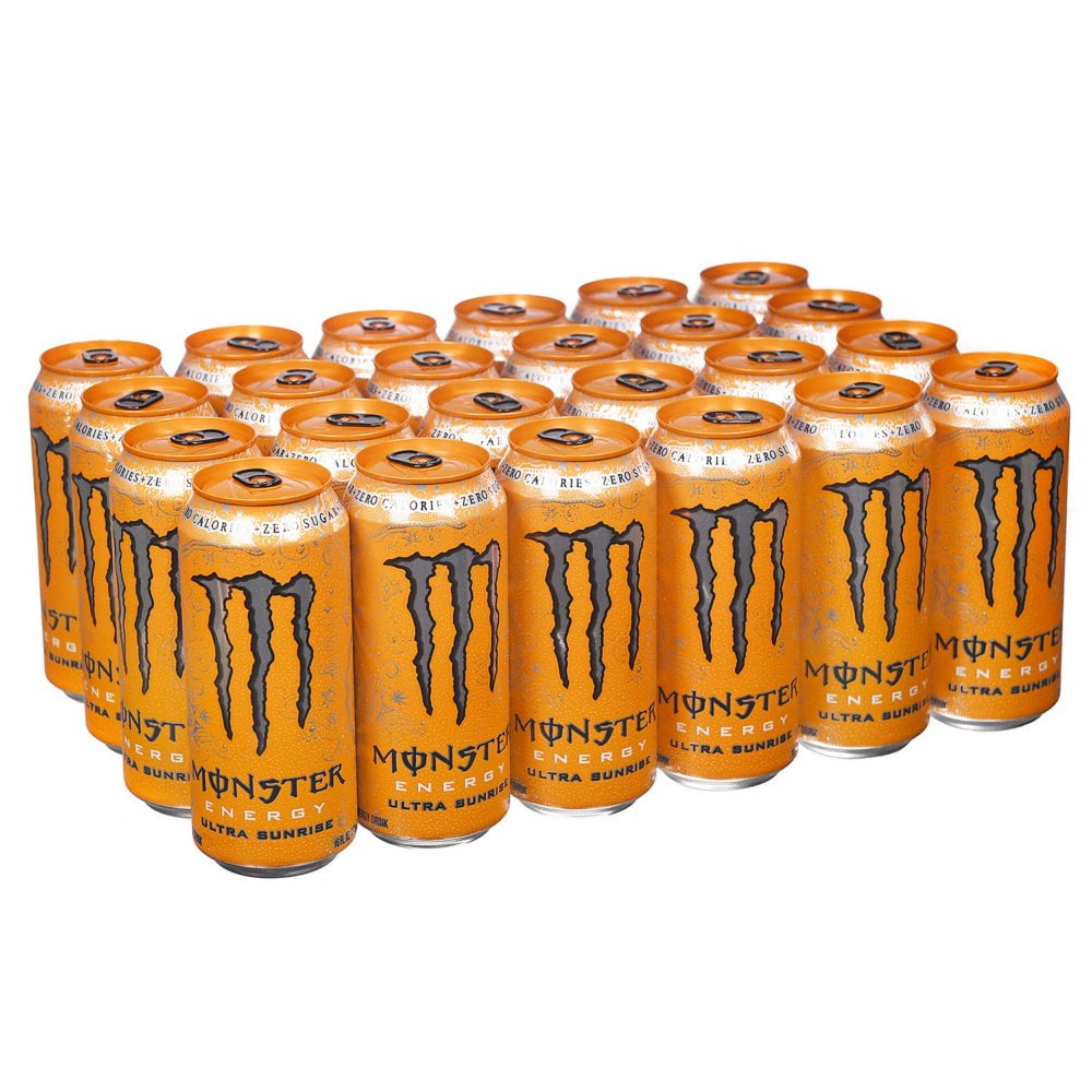 Branded Monster Energy Drink, Ultra Sunrise, Sugar Free (16 oz. cans