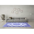 thumbnail image 3 of Ahgly Company Indoor Rectangle Medallion Blue Traditional Area Rugs, 5' x 7', 3 of 4