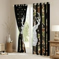 thumbnail image 3 of Homewish Jungle Reindeer Print Blackout Curtains Set of 2 (52x84 Each), Camouflage American Flag Window Curtains, Rustic Hunting Curtains and Drapes, Curtains and Drapes Bedroom Decor, 3 of 6