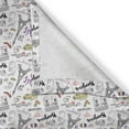 thumbnail image 4 of Ambesonne Paris Valance Pack of 2, Food Fashion Love, 54"X12", Multicolor, 4 of 5