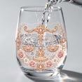 thumbnail image 6 of SLYNSHome Stemless Wine Glass With Vintage Embroidery Style, Astrology Horoscope Printed Wine Cup, Zodiac Sign Drinkware Gift, 6 of 7