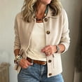 thumbnail image 2 of Kezqiaxn jackets for Women Trendy Long Sleeve Button Down Casual Outerwear with Pockets Fashion Collared Plus Size Jacket, 2 of 7