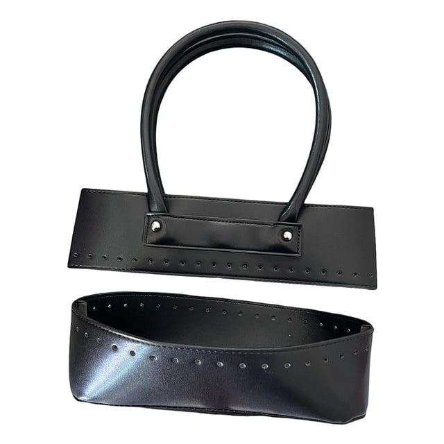 yuksok DIY Handbag Making Material Kit Bag Bottom and Handle for Shopping Repairing Black