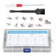 thumbnail image 2 of M Buder Kit de surtido de tornillos para computadora portátil 600 piezas Micro cabeza plana M2 M2.5 M3 con destornillador y cepillo de limpieza Plata (18.0 cm / 7.08 in), 2 of 9
