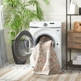 thumbnail image 4 of SAFAVIEH Blair Henrietta Traditional Machine Washable Area Rug, 6'7" x 6'7" Square, Beige/Rust, 4 of 13