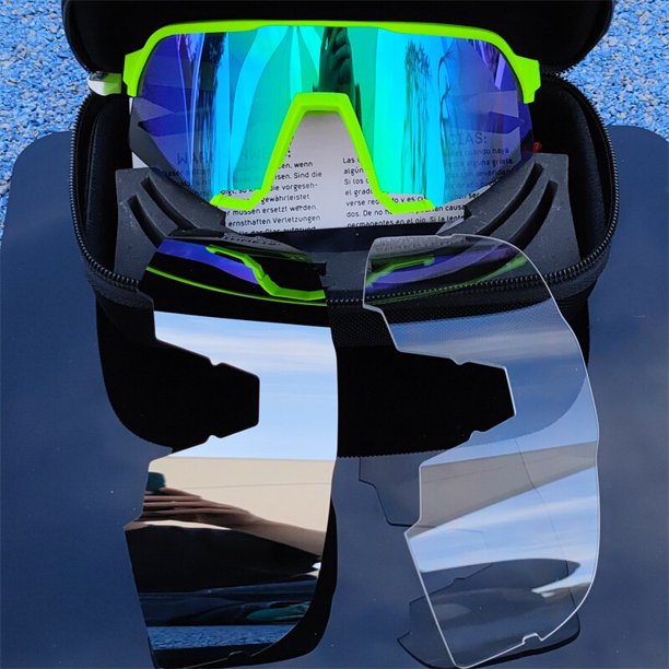 Gafas de sol con protección UV para hombre y mujer, lentes para deportes al aire libre, pesca, bicicleta de montaña, ciclismo qiuyongming unisex