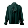 thumbnail image 4 of Efsteb Kids Girls Shirts Fashion Long Sleeve Tops Round Neck Dressy Casual Blouses Comfy Casual Cute Tops Solid Color Loose Blouses (Green,9-10 Years), 4 of 6