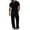 Black Set for Men, variant on Mrmaere Men's Mock Neck Tracksuit Set Short Sleeve Pants 2 Piece Full Zip Elastic for Running Training Army Green L