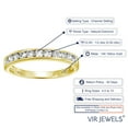 thumbnail image 3 of Vir Jewels 1/2 CTTW Classic Diamond Wedding Band in 14K Yellow Gold Channel Set Size 9 Female Adult, 3 of 7