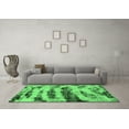 thumbnail image 3 of Ahgly Company Indoor Rectangle Abstract Emerald Green Modern Area Rugs, 3' x 5', 3 of 4