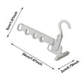 thumbnail image 3 of Foldable Five Hole Portable Travel Rack for Wardrobe Storage and Indoor Dormitory Use, 3 of 6