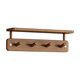 thumbnail image 2 of Perchero de pared de madera con ganchos – Organizador colgante inoxidable para baño, cocina, sala de estar y recibidor – Permite colgar toallas, abrigos, sombreros, bolsos y herramientas., 2 of 6