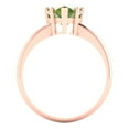 thumbnail image 4 of Solitaire Engagement Ring for Women - 2ct Natural Peridot in 18K Rose Gold Promise Ring, 4 of 6