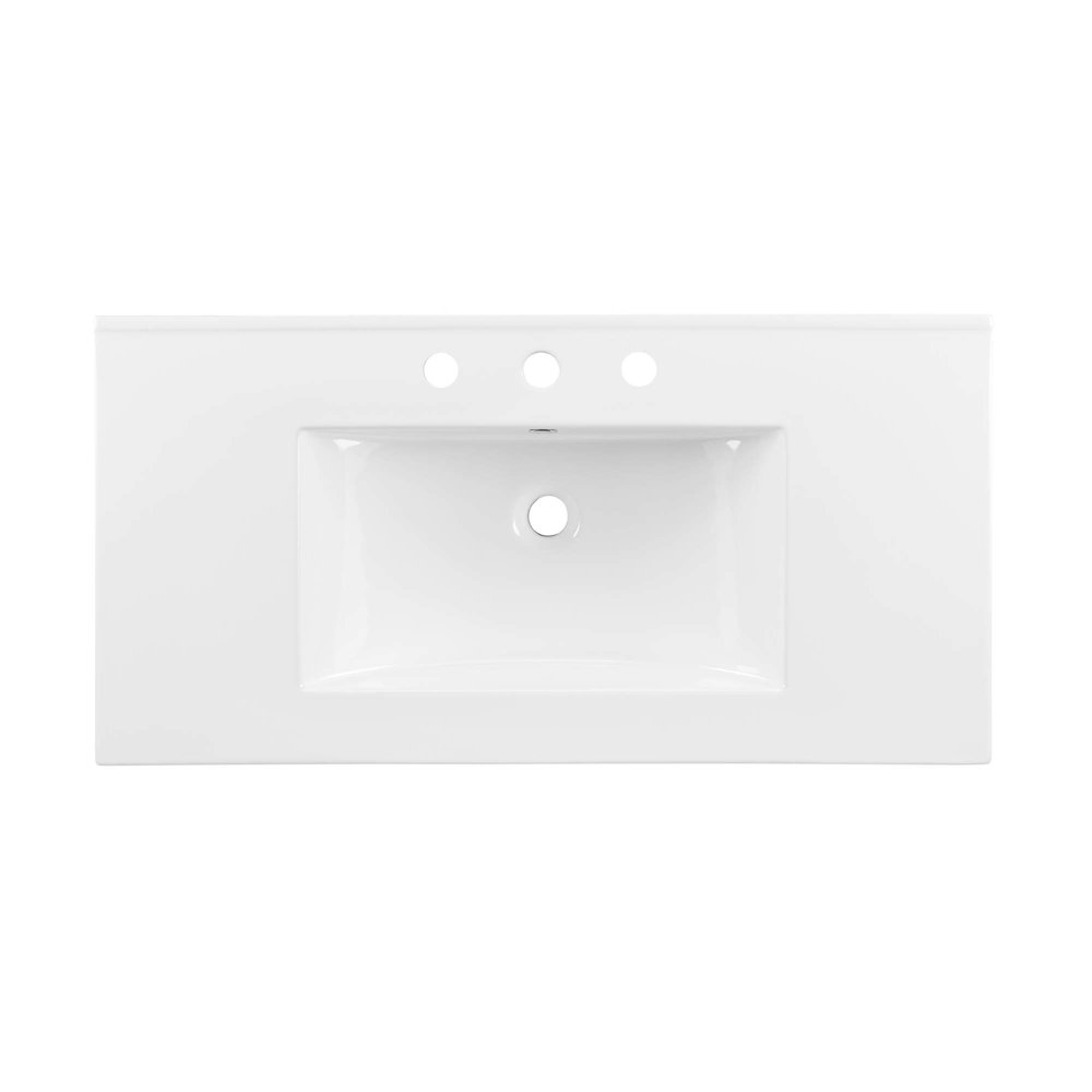 Modway Cayman 36" Bathroom Sink in White