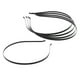 thumbnail image 4 of Diadema de acero inoxidable Hugo 5 uds 5mm negro Diademas lisas, 4 of 10