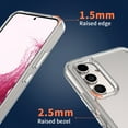 thumbnail image 5 of CoverON For Samsung Galaxy A54 5G Case, Hybrid Slim fit Hard Back TPU Rim Phone Rigid Cover, Clear with Chrome Buttons, 5 of 8