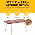 thumbnail image 4 of Pink Valentine's Day Table Cloths for 8 Foot Rectangle Tables, Love Heart Roses Gnomes Truck Plaid Patio Waterproof Elastic Fitted Tablecloths, Washable Rectangular Table Cover for Camping, 4 of 8
