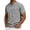 Gray, variant on BiZtdJrK Mens Jean T Shirts Button Up Crew Neck Short Sleeve Henley Shirt Fashion Streetwear Summer Denim Tops with Chest Pocket Black S