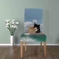thumbnail image 4 of FMSHPON Cats Ship Icebergs Boat Stretch Chair Cover Protector Seat Slipcover for Dining Room Hotel Wedding Party Set of 1, 4 of 5