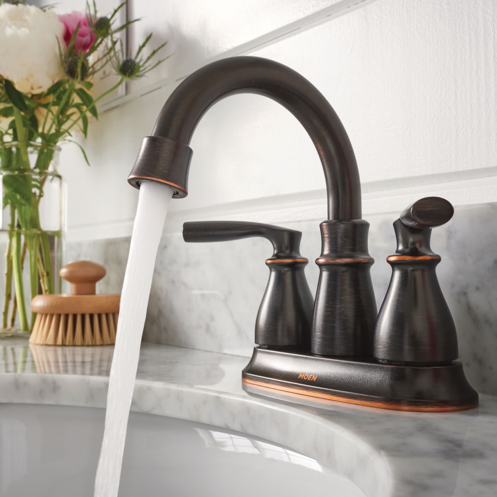 Moen Hilliard Two-Handle High Arc Bathroom Faucet