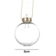thumbnail image 3 of 6/1 piezas de bolas navideñas transparentes de plástico rellenables, bolas transparentes, adornos colgantes para árbol de Navidad, decoraciones para fiestas, 3 of 5