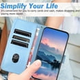 thumbnail image 4 of Phone Case for Motorola Moto G30/G20/G10 Wallet Litch Pattern Card Slots Holder PU Lether Flip Folio, 4 of 5