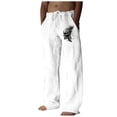 thumbnail image 1 of WEAIXIMIUNG Salopette à Bavette Homme Denim Mode Homme Décontracté Numérique 3D Décontracté Jambe Droite Pantalon d'Affaires Style Six, 1 of 5
