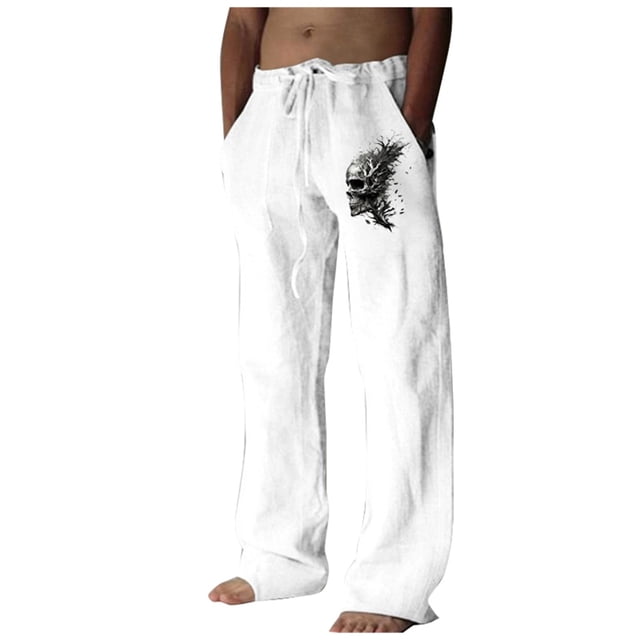 WEAIXIMIUNG Salopette à Bavette Homme Denim Mode Homme Décontracté Numérique 3D Décontracté Jambe Droite Pantalon d'Affaires Style Six