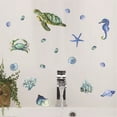 thumbnail image 3 of 4 Packs Jellyfish Wall Sticker Sea World Decor Self Adhesive PVC Removable Waterproof Ocean Theme Kids Room Nursery Bathroom DIY Wall Decals, 3 of 7