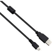 Adhiper UC-E4 Power Cable UC-E15 Replacement USB Charging Cable Data Synchronization Cord Compatible with Nikon D3100 D3100S D3X D40 D40X D50 D60 D70 D100 D700 D300 Digital SLR Camera(1M/Black)